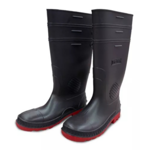 Bota Industrial DRY PVC Negra suela roja con Casquillo T-7